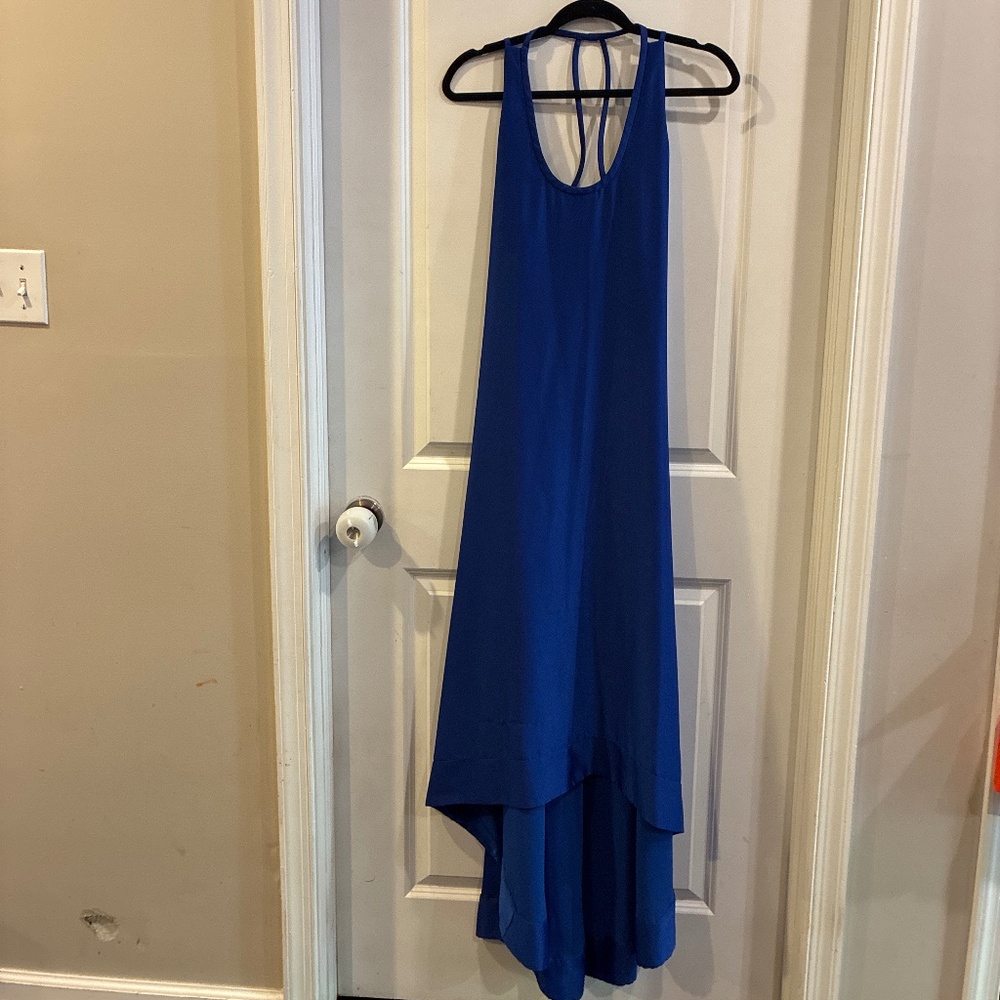 BCBG Hi-Lo Satin Gown
